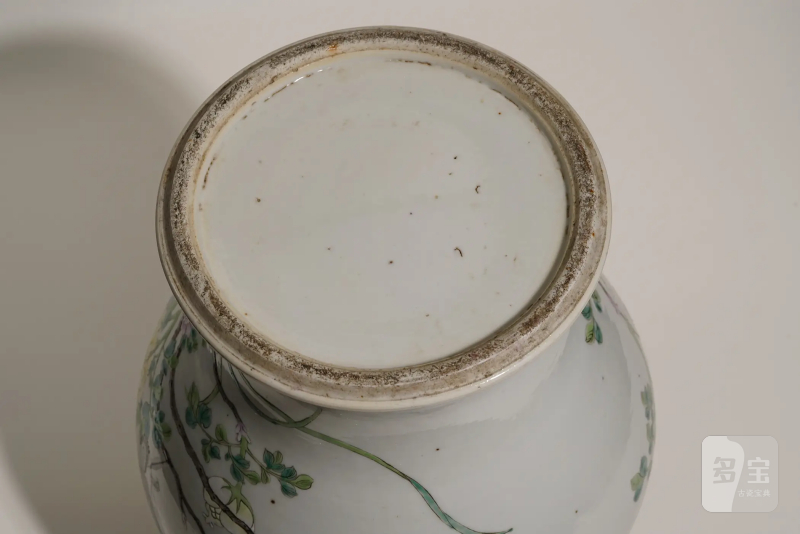 清晚期 粉彩仙鹤花卉纹罐 - 图10